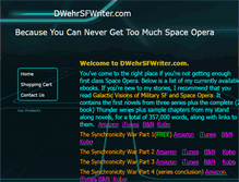 Tablet Screenshot of dwehrsfwriter.com